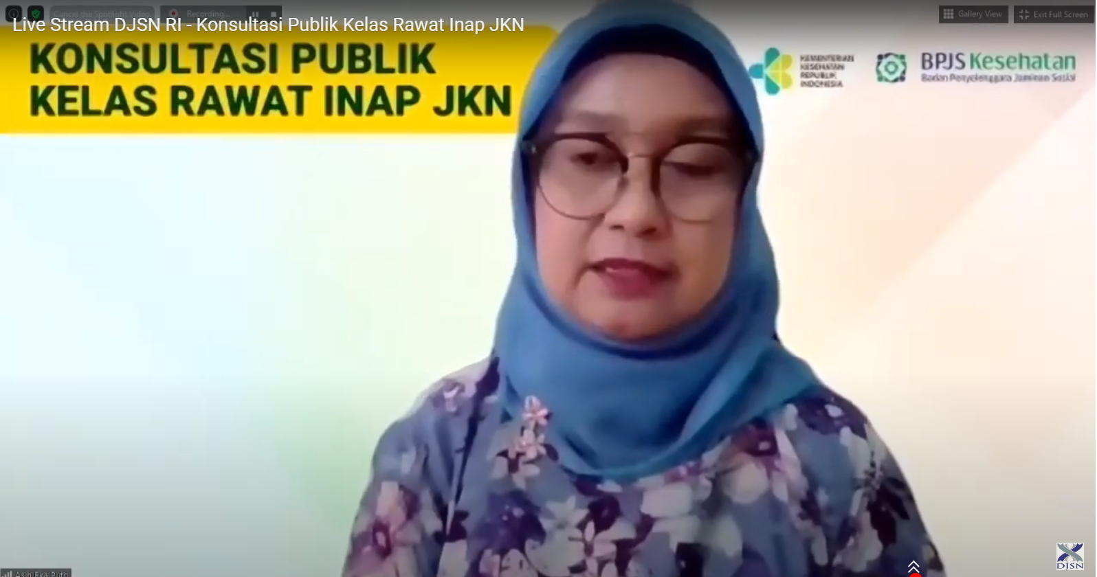 Asih Eka Putri : Kelas Rawat Inap JKN Harus Mengutamakan Keselamatan Pasien, Mutu dan Keterjangkauan