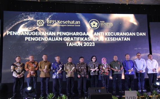 Penganugerahan Penghargaan Anti Kecurangan dan Pengendalian Gratifikasi BPJS Kesehatan Tahun 2023